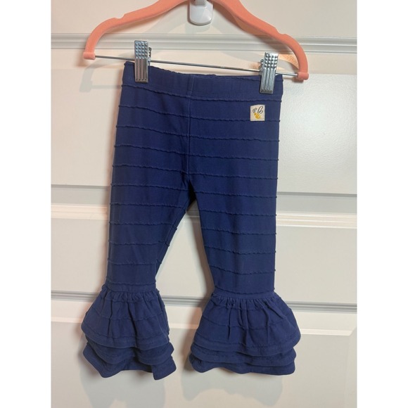 Wildflowers Other - 4.Wildflowers Navy Blue Ruffle Bell Bottom Leggings Girls 12M Textured Boutique